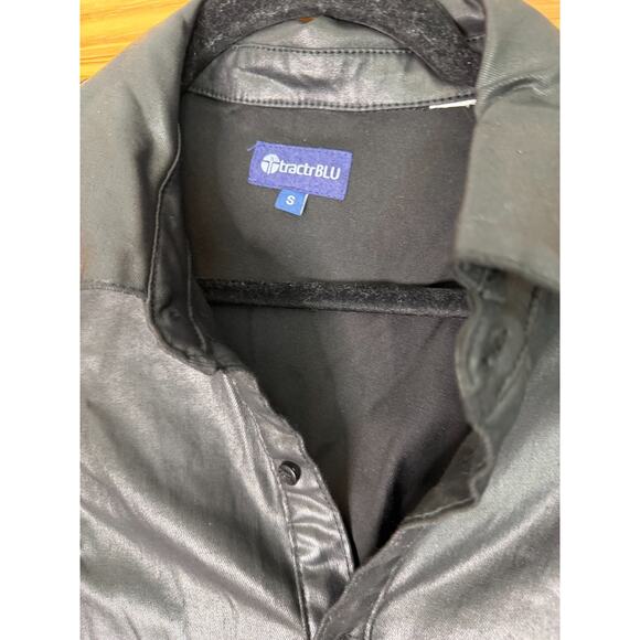 tractrBlu Dress Black Size SM Fun See Through Sleeves - Picture 5 of 6